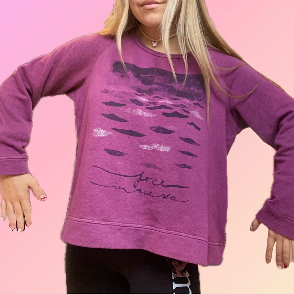 ROXY “Free in the Sea” Crewneck Sweater